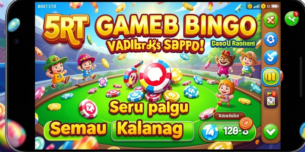 Screenshot menunjukkan gameplay seru Bingo di 5RT.