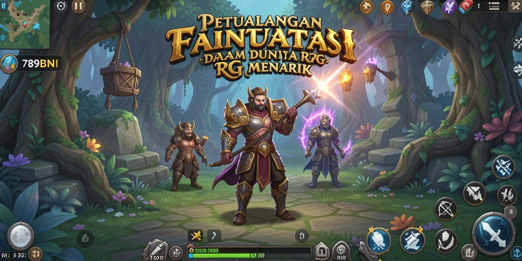 Gameplay seru dalam RPG 789BNI dengan pertarungan epik.