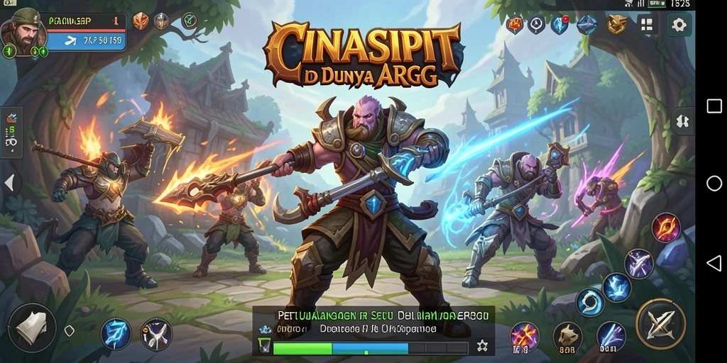 Gameplay mendebarkan dalam petualangan dunia fantasi.