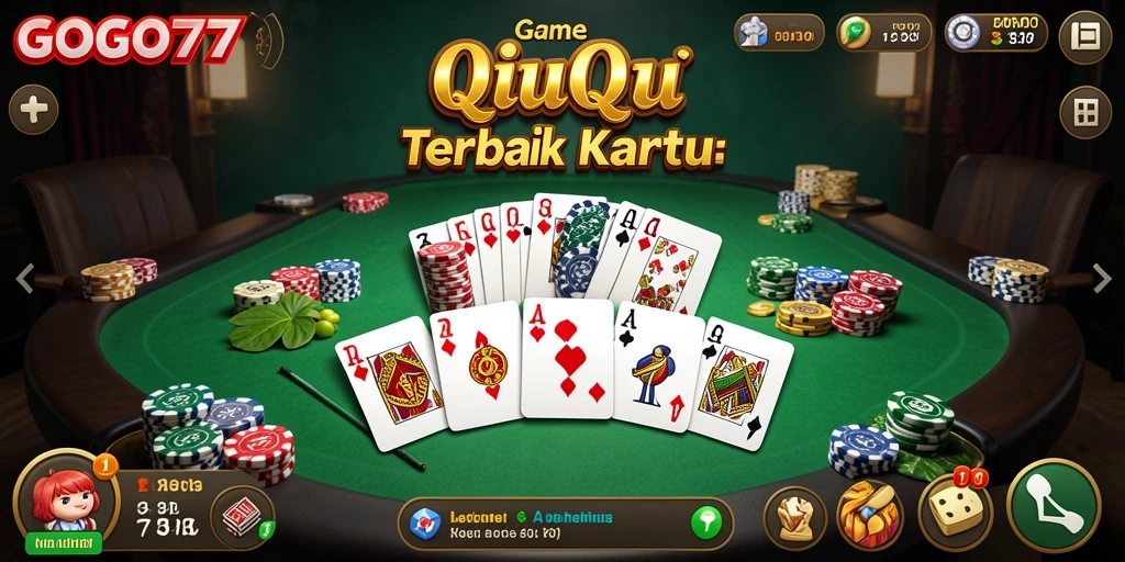Screenshot gameplay QiuQiu yang seru di GOGO77.