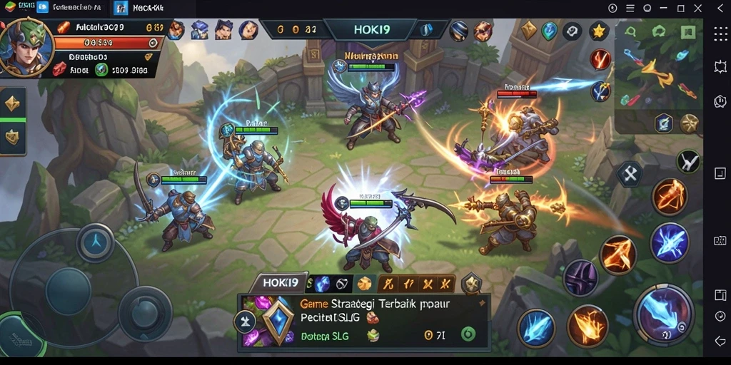 Tampilan gameplay menarik dari HOKI9 saat bertempur dengan musuh.
