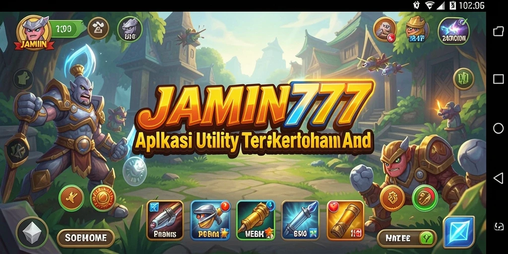Tampilan aplikasi JAMIN777 yang intuitif dan user-friendly.