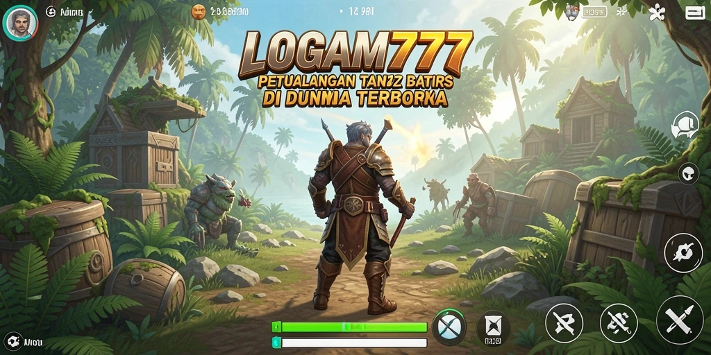 Tampilan menarik dari gameplay LOGAM777 di dunia terbuka yang luas.