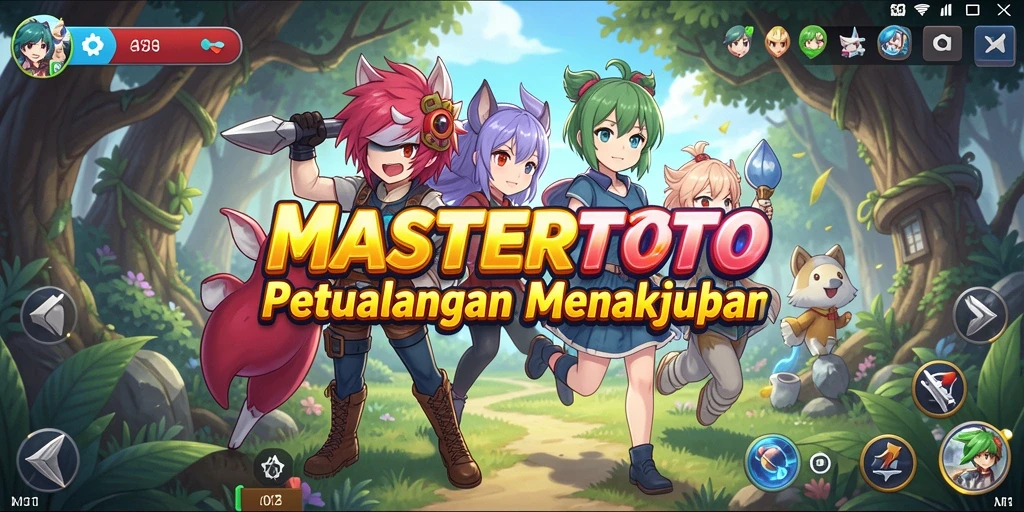 Screenshot MASTERTOTO menampilkan aksi seru dalam permainan Anime.
