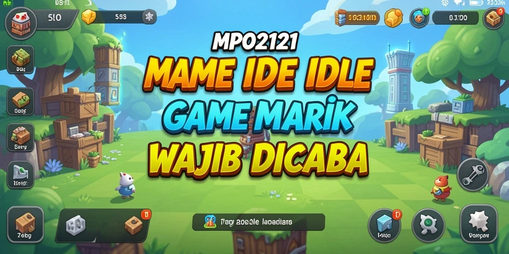 Tampilan gameplay MPO2121 menampilkan karakter dan sumber daya yang berinteraksi dalam mode Idle.