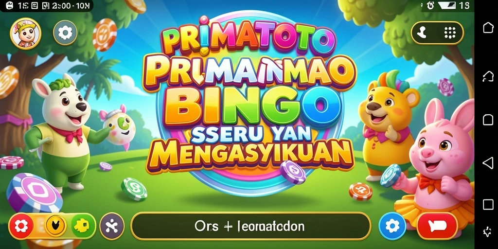 Screenshot utama PRIMATOTO menampilkan gameplay bingo yang menarik.