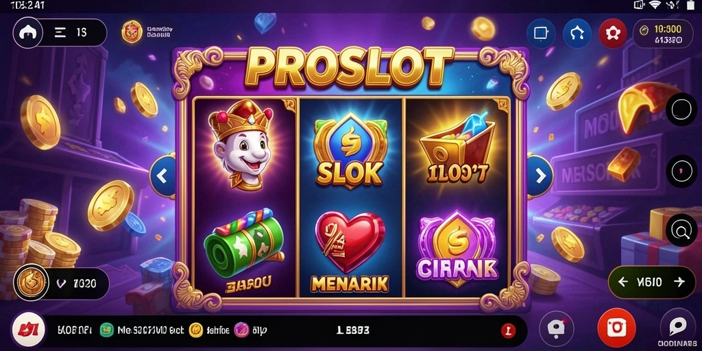 Tampilan gameplay slot PROSLOT yang memikat dan menegangkan.