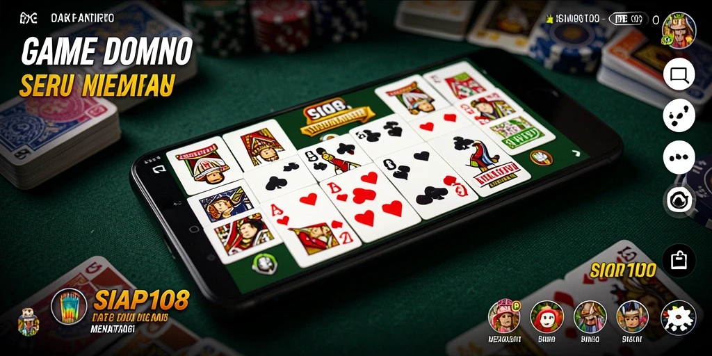 Tampilan gameplay seru dari SIAP108 dengan domino yang menarik.