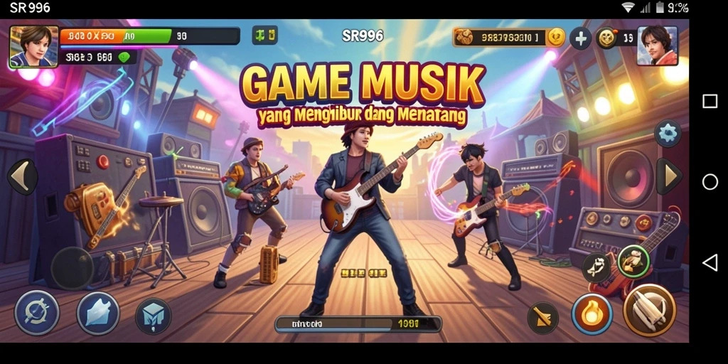Tampilan gameplay SR996 yang penuh warna dan interaktif.