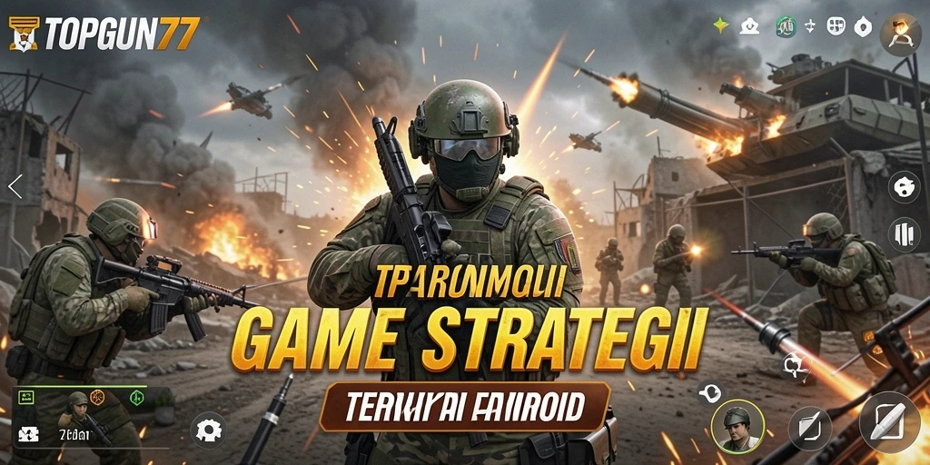 Tangkapan layar gameplay <strong>TOPGUN77</strong> yang menunjukkan strategi pertempuran yang mendebarkan.